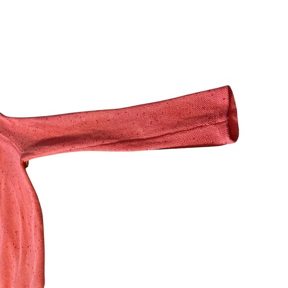 J. McLaughlin Pullover Sequin Knit Sweater Womens Sz. Medium  Red Orange Sparkle - Picture 4 of 11